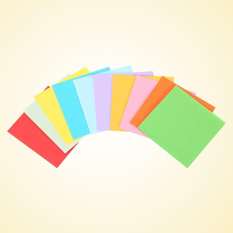 Origami Paper, 520 Sheets Coloured Papers, 5x5cm 2 Inch 10 Mixed Colors, Double Sided Origami Crane Craft Sheets for Arts and Crafts Projects, for Kids Grown-ups School Teachers - Image 5
