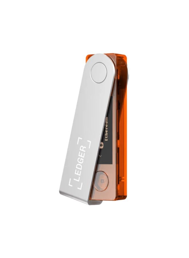 Ledger Nano X Hardware Wallet | Safest Crypto & NFT Cold Storage, Big Screen + Wireless Bluetooth & Type-C Connectivity, 5000+ Coins Supported, for iOS & Android, MacOS & Windows - Orange - Image 2