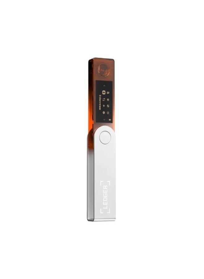 Ledger - Nano X Hardware Wallet | Safest Crypto & NFT Cold Storage, Big Screen + Wireless Bluetooth & Type-C Connectivity, 5000+ Coins Supported, for iOS & Android, MacOS & Windows - Orange - Image 1