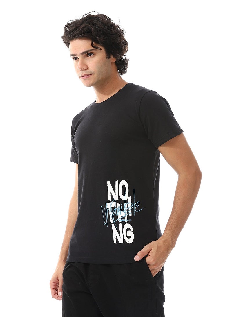 Caesar تيشيرت رجالي مطبوع بأكمام قصيرة ورقبة دائرية - Image 2