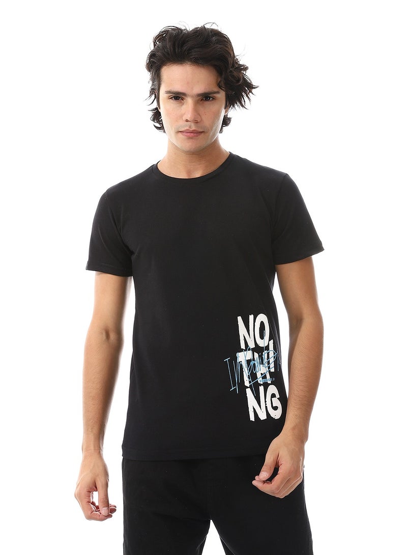 Caesar تيشيرت رجالي مطبوع بأكمام قصيرة ورقبة دائرية - Image 1