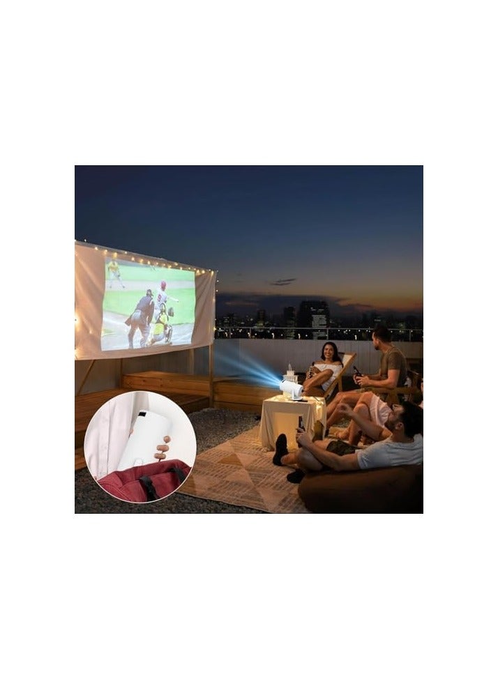 Upgrade Mini Projector with WiFi and Bluetooth 4K Support Smart Portable Projector Android 11 Auto Keystone Voice Control Remote 180 Degree RotationHome Video Projetor for Bedroom  - Image 5