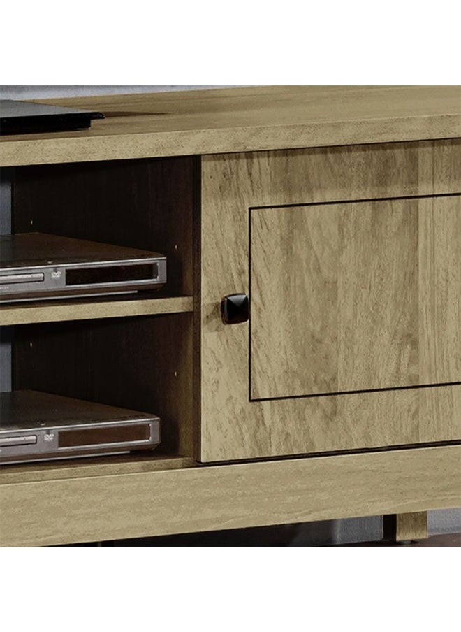 DANUBE HOME Athens 2-Door Tv Unit Stylish Tv Stand For Up To 60 Inches Modern Storage Cabinet Durable And Elegant Living Room Furniture Sleek Design For Home DÃ©cor - Light Oak  - Image 2