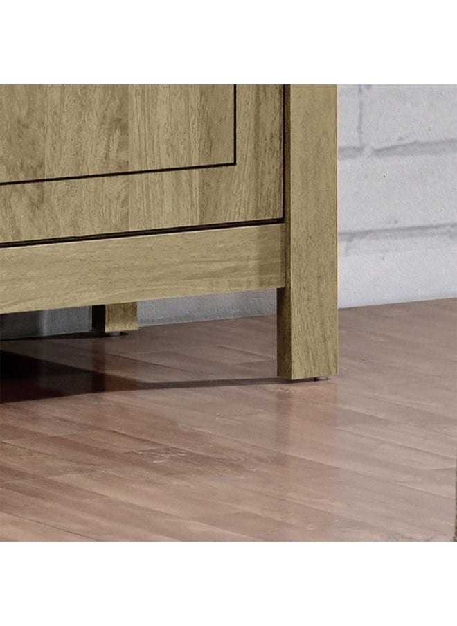 DANUBE HOME Athens 2-Door Tv Unit Stylish Tv Stand For Up To 60 Inches Modern Storage Cabinet Durable And Elegant Living Room Furniture Sleek Design For Home DÃ©cor - Light Oak  - Image 5