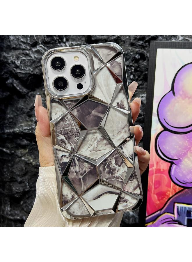 إيروريكس جراب لهاتف iPhone 12 Pro Max بتصميم مكعب مائي من الرخام المطلي بالكهرباء من مادة TPU - Image 1