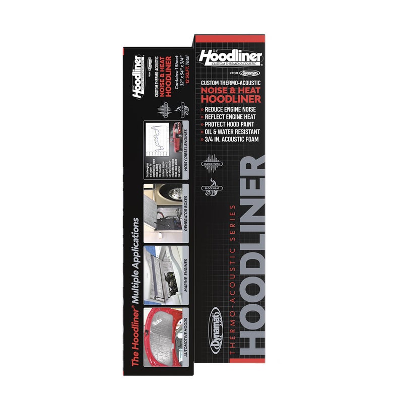 DYNAMAT 11905 Hoodliner 32" x 54" x 3/4" Thick Self-Adhesive Sound Deadener â€“ Made in USA - Image 1