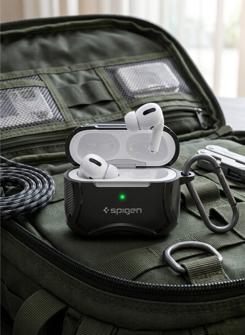 SPIGEN SGP ​Spigen AirPods 1/2 Case with Keychain Carabiner - Military Grade Protection - Image 2