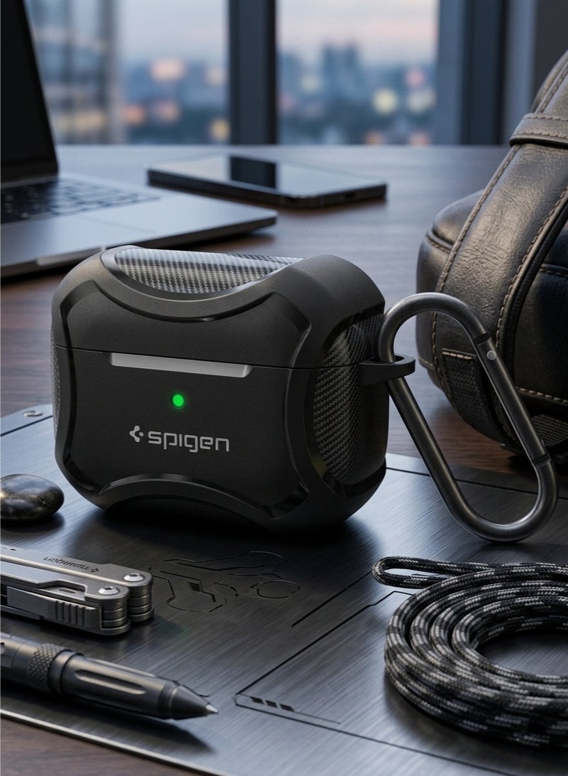 SPIGEN SGP ​Spigen AirPods 1/2 Case with Keychain Carabiner - Military Grade Protection - Image 3