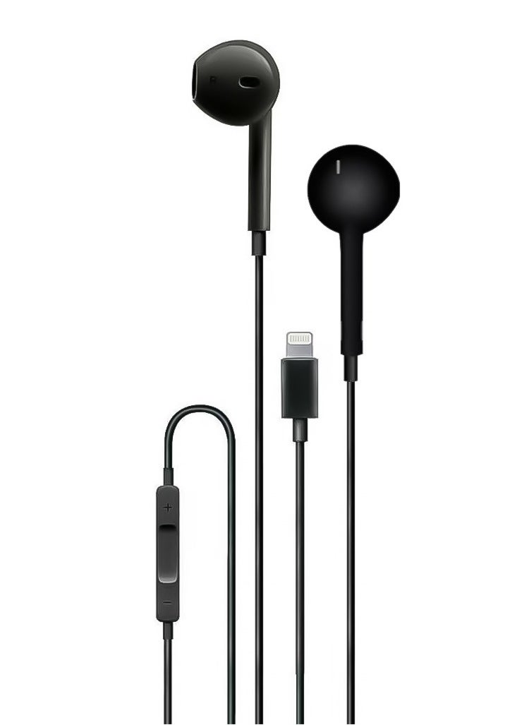 GREEN LION - Earphones with Lightning Connector, 1.2m Cord, TPE and Copper Construction, for Rich Sound Quality, Green Lion - Image 1