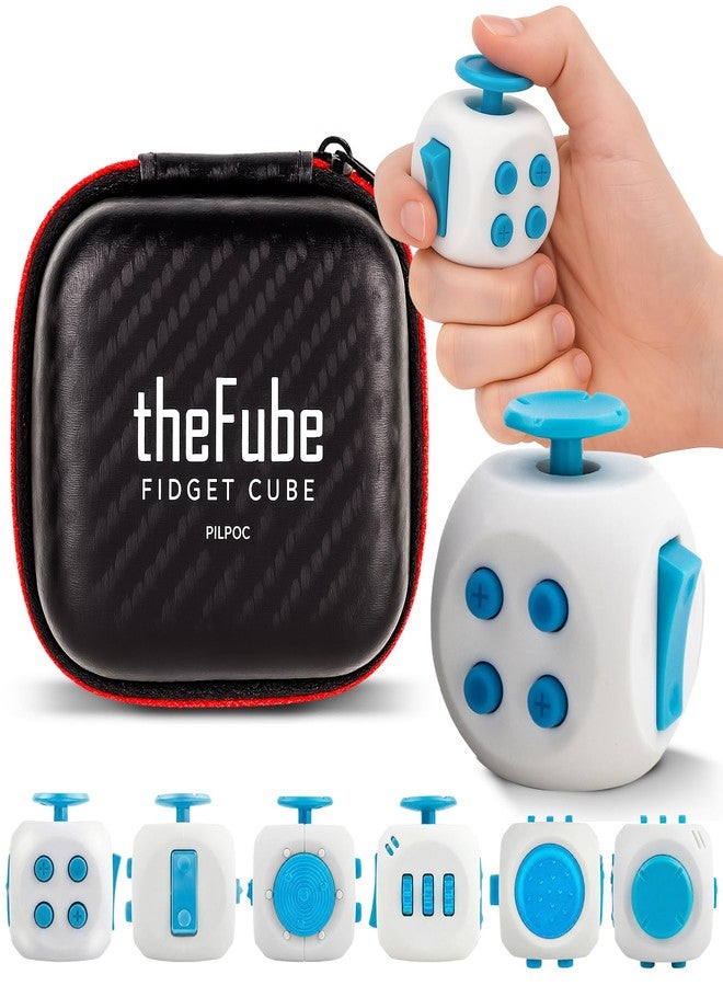 PILPOC theFube 6 Sided Fidget Toy Cube for Adults and Kids (Pearl Sapphire) - Image 1