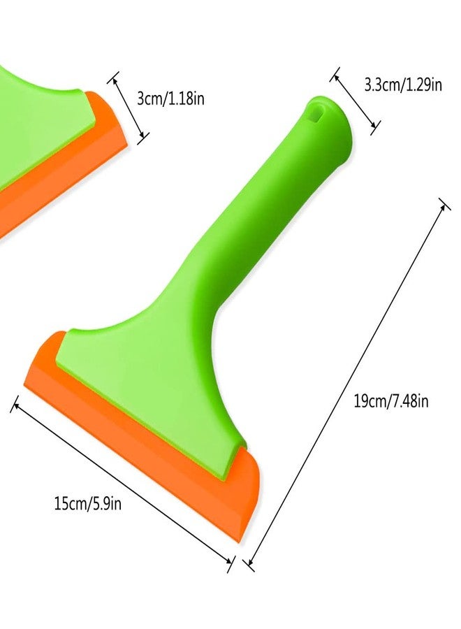 FineGood 3 Pcs Flexible Silicone Squeegee, FineGood 5.9” Blade Window Squeegee Shower Squeegee for Glass Doors, Car Windshield, Mirror, Window - Image 4