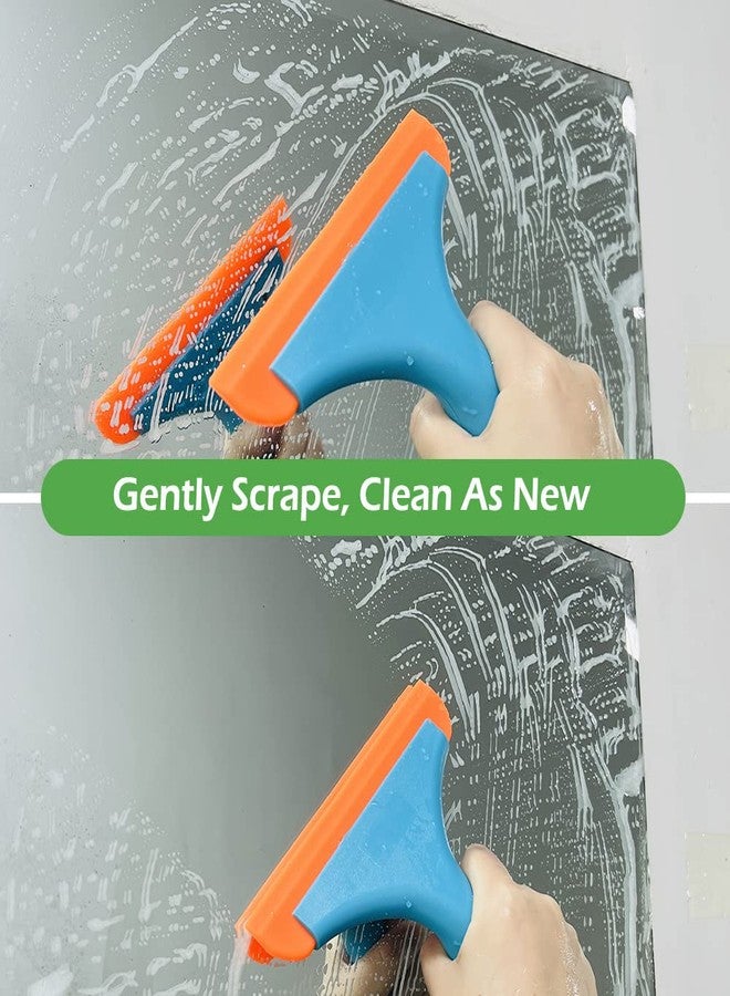 FineGood 3 Pcs Flexible Silicone Squeegee, FineGood 5.9” Blade Window Squeegee Shower Squeegee for Glass Doors, Car Windshield, Mirror, Window - Image 3