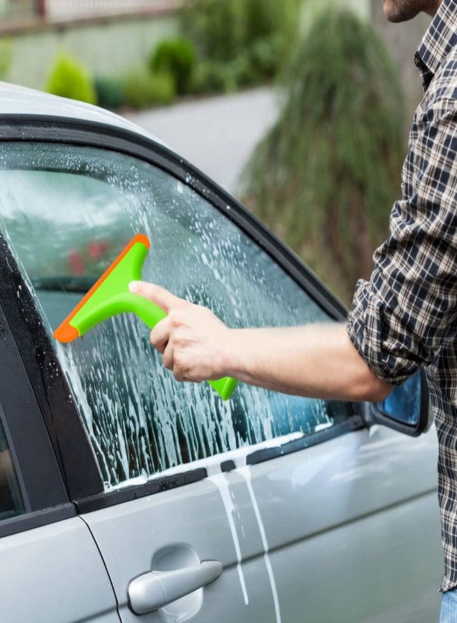 FineGood 3 Pcs Flexible Silicone Squeegee, FineGood 5.9” Blade Window Squeegee Shower Squeegee for Glass Doors, Car Windshield, Mirror, Window - Image 2