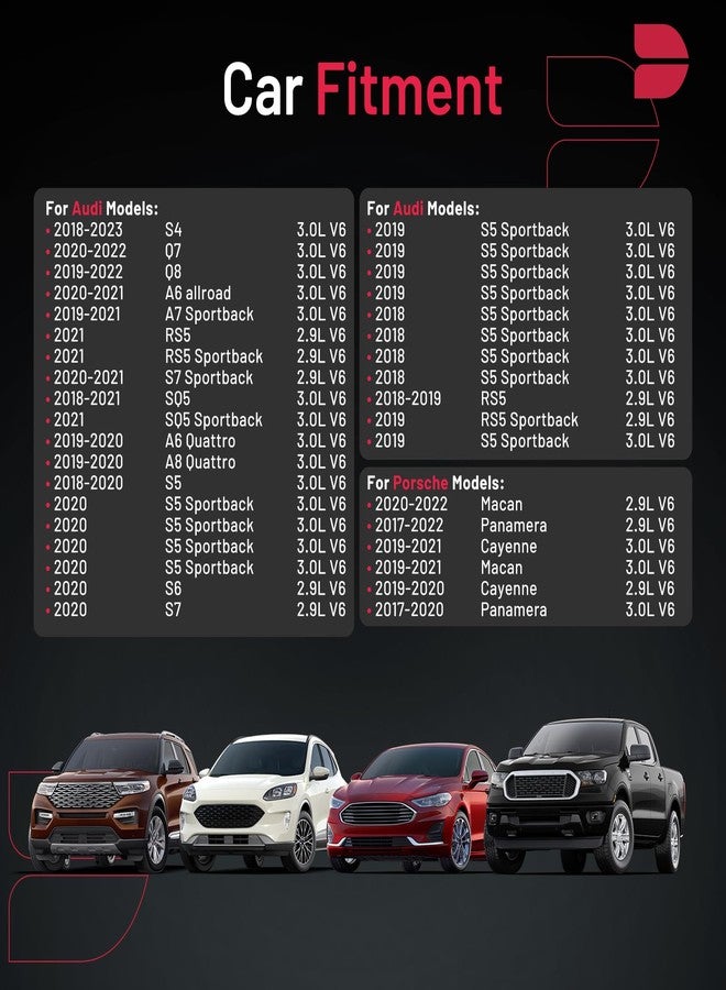 BDFHYK 93560 Platinum Iridium Spark Plugs Compatible with Porsche Cayenne Macan Panamera,Compatible with Audi A6 allroad Quattro A7 Sportback A8 Quattro Q7 Q8 RS5 S4 S5 S6 S7 SQ5 2.9L 3.0L V6 Set of 4 - Image 2