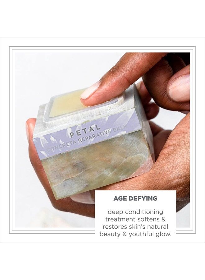 zents Concreta, Firming Repair Balm and Solid Parfum (Petal Fragrance), With Pure Organic Shea Butter and Organic Coconut Oil in Soapstone,1.25 fl oz - Image 2