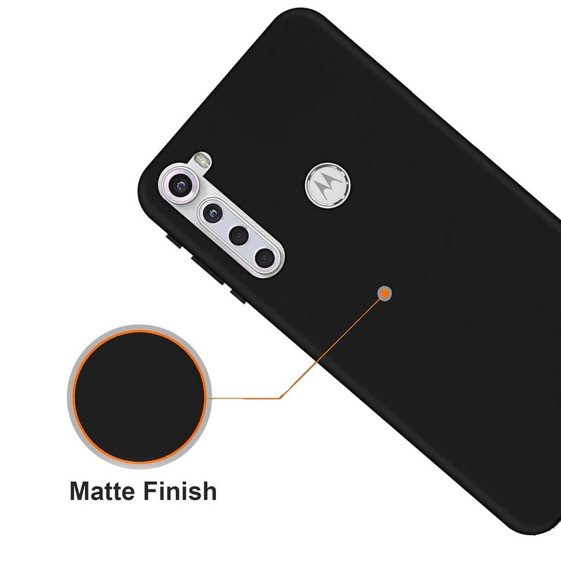 hello zone Rubber Exclusive Matte Finish Soft Back Case Cover for Motorola Moto One Fusion Plus - Black - Image 3