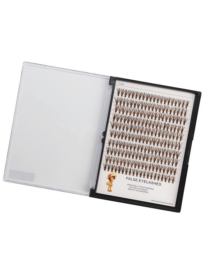 Dedila Large Tray 1020Mm To Choose 20Roots Brown Color Eye Lashes Extensions Makeup Colorful Individual False Eyelashes Cluster Thickness 0.07Mm D Curl Beauty Volume Eyelashes Tools (15Mm) - Image 4