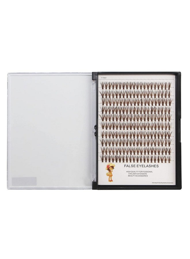 Dedila Large Tray 1020Mm To Choose 20Roots Brown Color Eye Lashes Extensions Makeup Colorful Individual False Eyelashes Cluster Thickness 0.07Mm D Curl Beauty Volume Eyelashes Tools (15Mm) - Image 5
