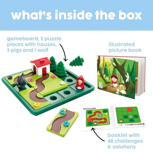 SmartGames Little Red Riding Hood  Preschool Logic Puzzle Game with 48 Challenges and Storybook  Educational Brain Game for Kids Ages 4 to Develop ProblemSolving  Spatial Reasoning Skills - Image 5