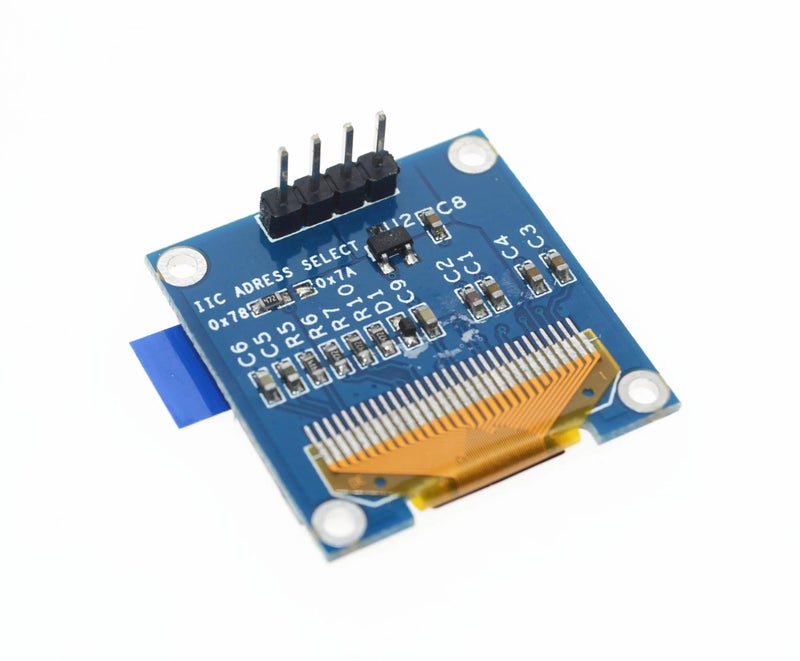 0.96 Inch OLED Module 12864 128x64 Yellow Blue SSD1306 Driver I2C Serial Self-Luminous Display Board for Arduino Raspberry Pi Pico - Image 1