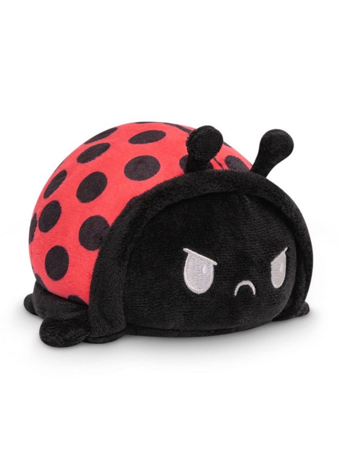 TeeTurtle - The Original Reversible Ladybug Plushie - Cute Sensory Fidget Stuffed Animals That Show Your Mood