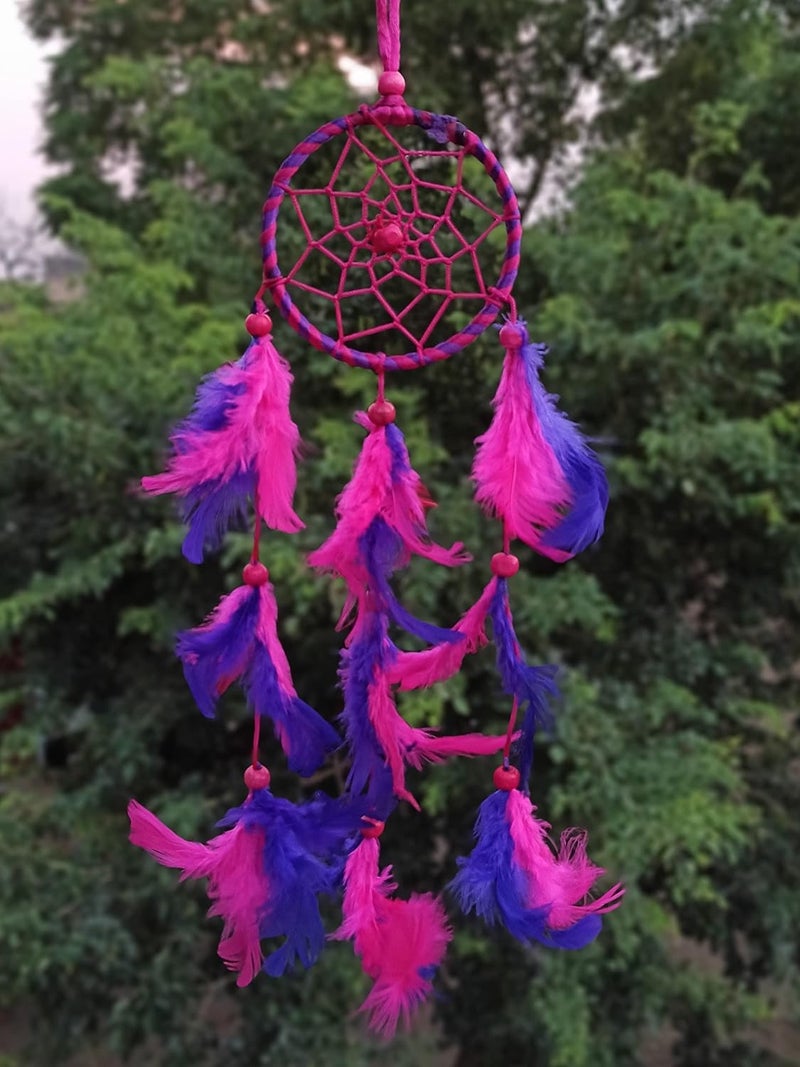 Bindian حلم صائد لتزيين المنزل، غرفة النوم، غرفة المعيشة، تعليق على الحائط، مع إضاءة (لون 8) - Image 2