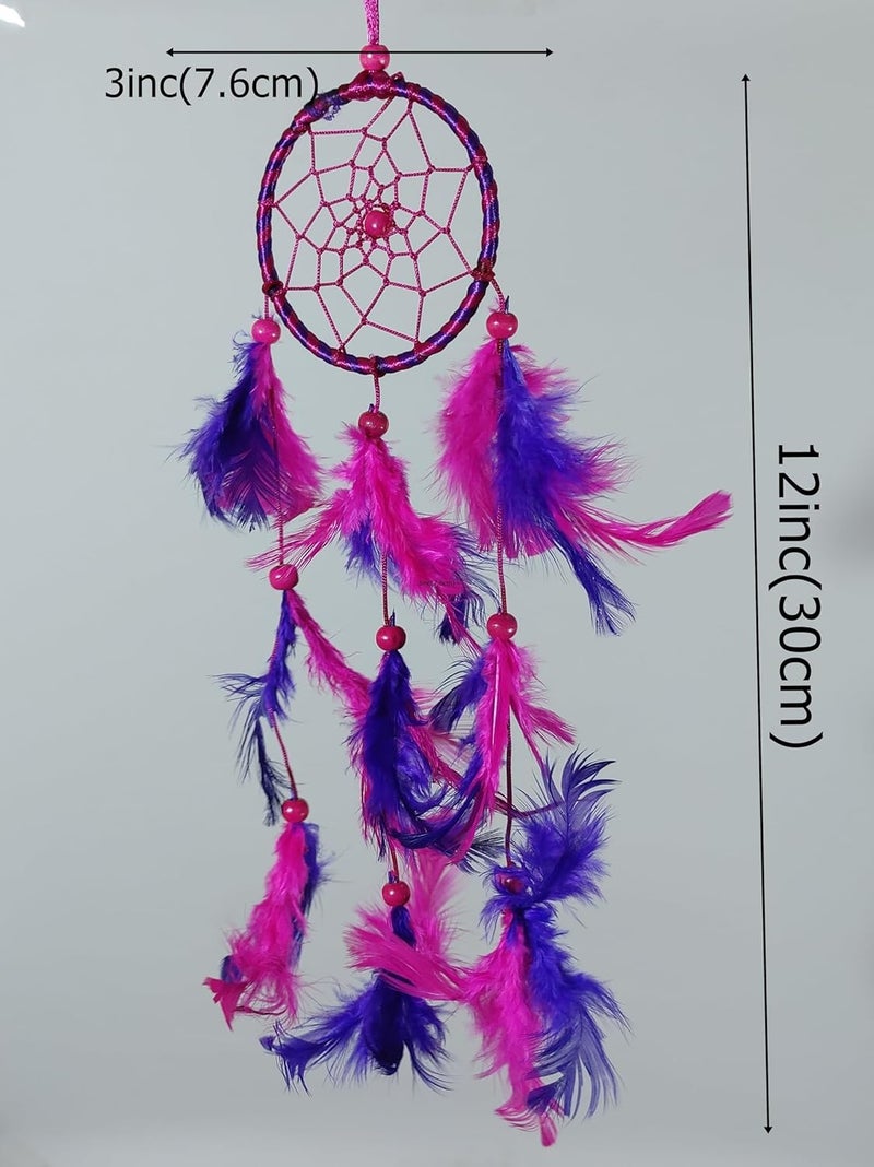 Bindian حلم صائد لتزيين المنزل، غرفة النوم، غرفة المعيشة، تعليق على الحائط، مع إضاءة (لون 8) - Image 1