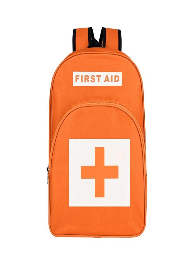 PAXLAMB First Aid Bags Empty First Aid Backpack Empty Medical Storage Bag for First Aid Kits Pack Emergency Hiking Backpacking Camping Cycling Riding Climbing Travel Car (Orange