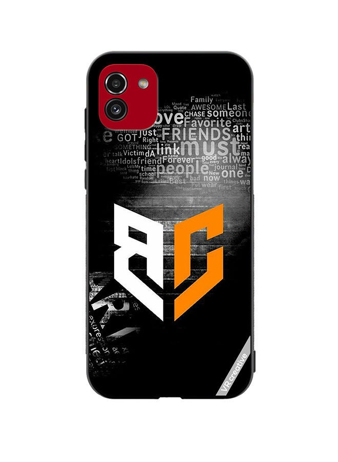 VR CREATIVE Protective Case Cover For Samsung Galaxy A03 Bg Logo Design Multicolour - Image 1