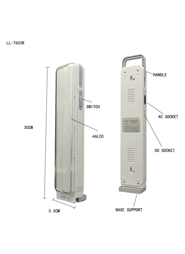 Generic LL-7603R Rechargeable White Emergency Light  - Image 4