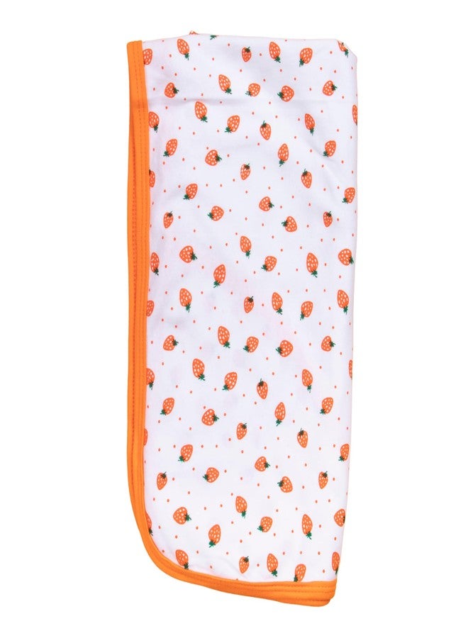 Tinycare Cotton Bath Hooded Towel for New Born Baby, Extra Soft Hosiery Fabric Printed Towel for Kids/Toddler/Infants 72 x 72cm, Quick Absorbent (Peach- Pack of 1) 0-12 Months - Image 1