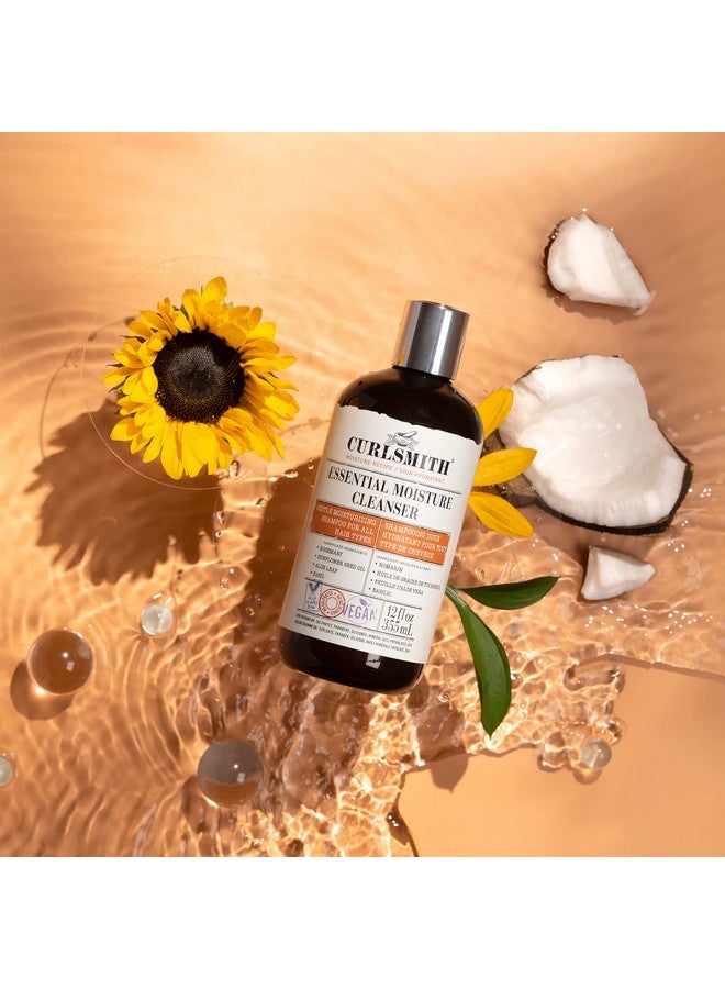 CURLSMITH - Essential Moisture Cleanser, Gentle Nourishing Shampoo for Wavy, Curly and Coily Hair, Vegan (12fl oz) - Image 2