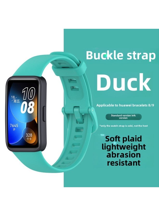 For huawei Bracelet 8/9 Representative Band For huawei Band8 Replacement Wristband Sports Bracelet 9NFC Glue Strap-Color:Duck-Specifications:Applicable To For huawei Bracelets 8/9  - Image 1