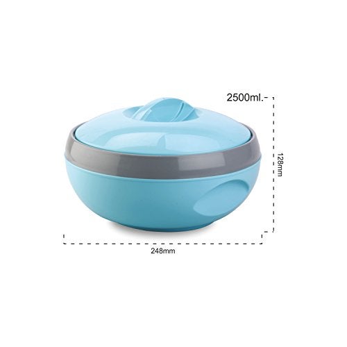 Asian Venus Inner Steel Casserole, 2500 ml, Blue|PU Insulated| BPA Free | Odour Proof| Food Grade | Easy to Carry | Easy to Store | Ideal for Chapatti | Roti | Serving Casserole - Image 5