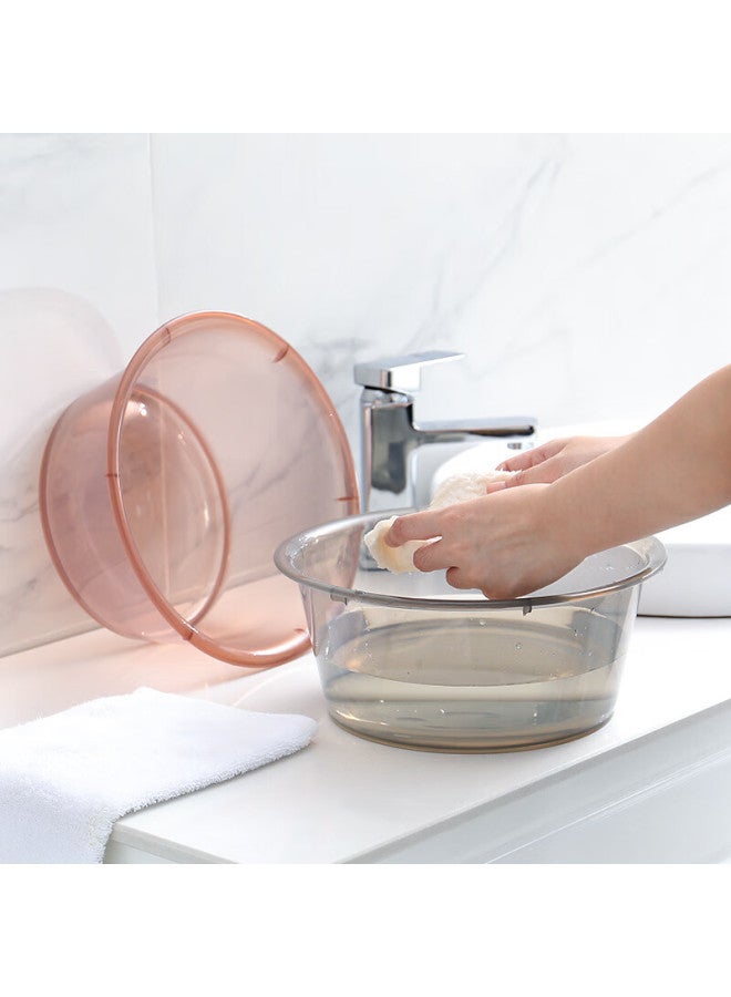 Foojo Transparent Washbasin 27cm, Plastic Thickened Foot Bath, Vegetable Washing Basin - Image 1