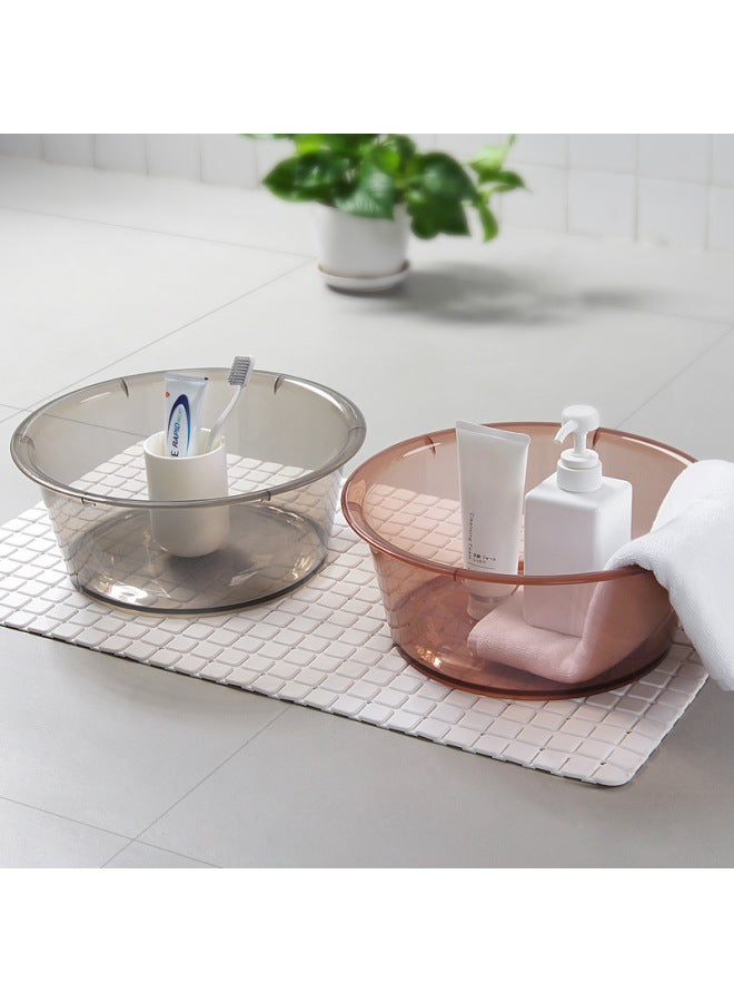 Foojo Transparent Washbasin 27cm, Plastic Thickened Foot Bath, Vegetable Washing Basin - Image 3