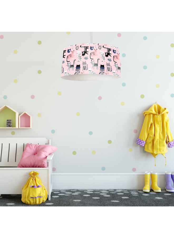 مصباح سقف من القماش للأطفال 42 × 25 سم / بيج