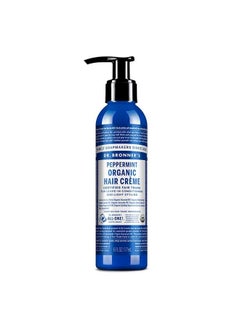 Dr. Bronner's كريم الشعر العضوي (بنكهة النعناع 6 أونصة) بلسم وكريم تصفيف للشعر مصنوع من زيوت عضوية كريم الشعر يدعم اللمعان والقوة يغذي فروة الرأس نونجمو  - Image 2
