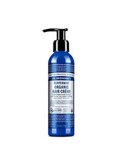 Dr. Bronner's كريم الشعر العضوي (بنكهة النعناع 6 أونصة) بلسم وكريم تصفيف للشعر مصنوع من زيوت عضوية كريم الشعر يدعم اللمعان والقوة يغذي فروة الرأس نونجمو  - Image 1