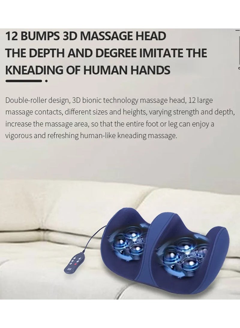 Remote Control Electric Kneading Shiatsu Heated Foot Calf Massager Machine with Heat Therapy Arm Leg Foot Massager Machine - Image 4