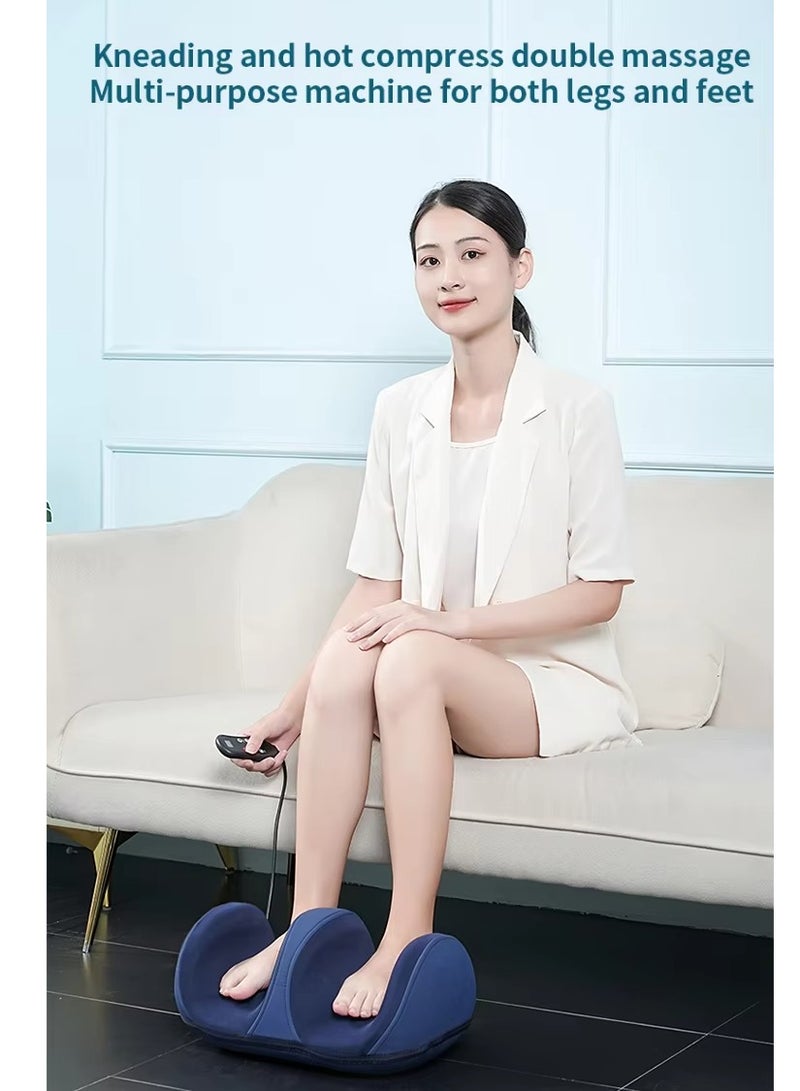Remote Control Electric Kneading Shiatsu Heated Foot Calf Massager Machine with Heat Therapy Arm Leg Foot Massager Machine - Image 2