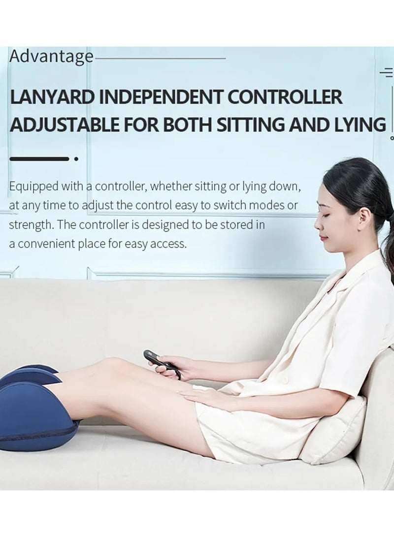 Remote Control Electric Kneading Shiatsu Heated Foot Calf Massager Machine with Heat Therapy Arm Leg Foot Massager Machine - Image 5