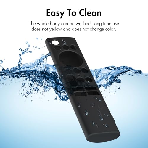 RAYA Silicone Remote Cover Compatible with Motorola/Sansui/Croma TV/Realme TechLife TV/Philips TV/Reliance TV/VW TV Voice Remote Protective Case [Remote NOT Included] (Black) - Image 5