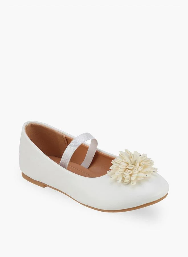 Flora Bella By Shoexpress Flora Bella Girls Floral Accent Ballerina Shoes