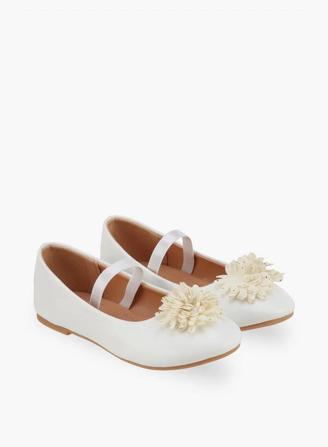 Flora Bella By Shoexpress Flora Bella Girls Floral Accent Ballerina Shoes