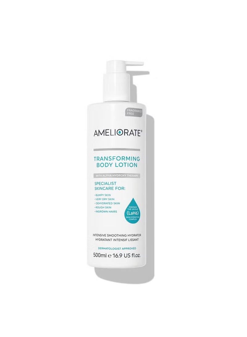 AMELIORATE Smooth Skin Supersize Bundle Transforming Body Lotion - Fragrance Free 500ml,Nourishing Body Wash 200ml,Smoothing Body Exfoliant 150ml - Image 2