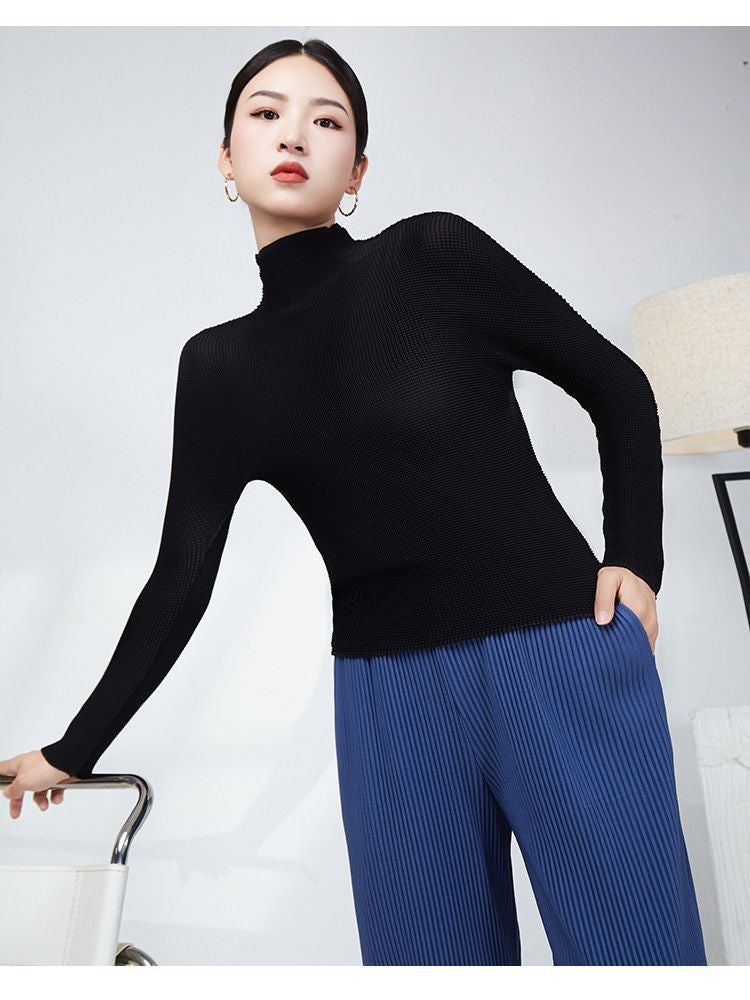 Women's Top Slim Fit Long Sleeves Elegant Base Layer - Image 3