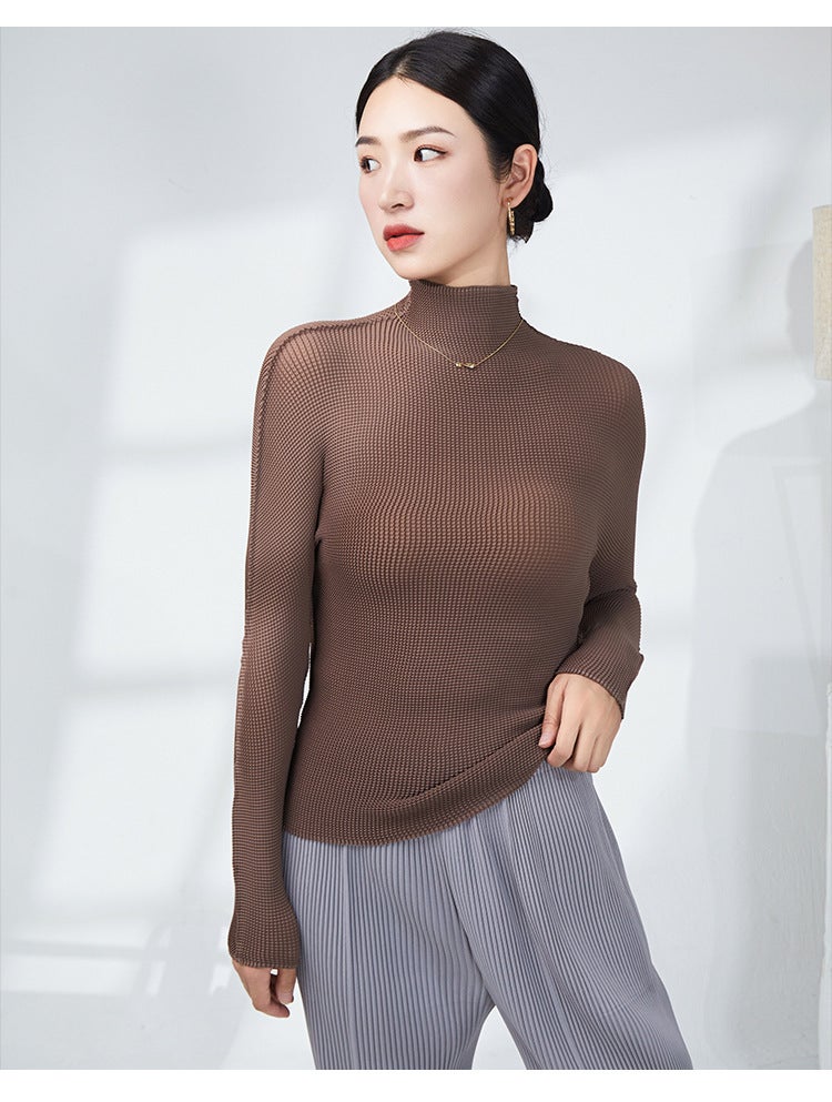 Women's Top Slim Fit Long Sleeves Elegant Base Layer - Image 2