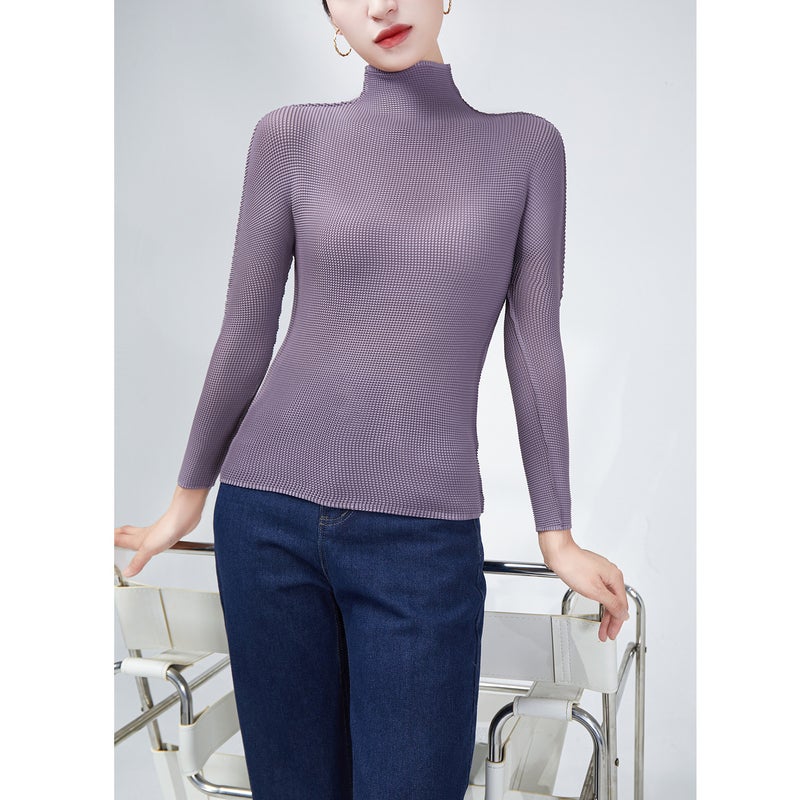 Women's Top Slim Fit Long Sleeves Elegant Base Layer - Image 1