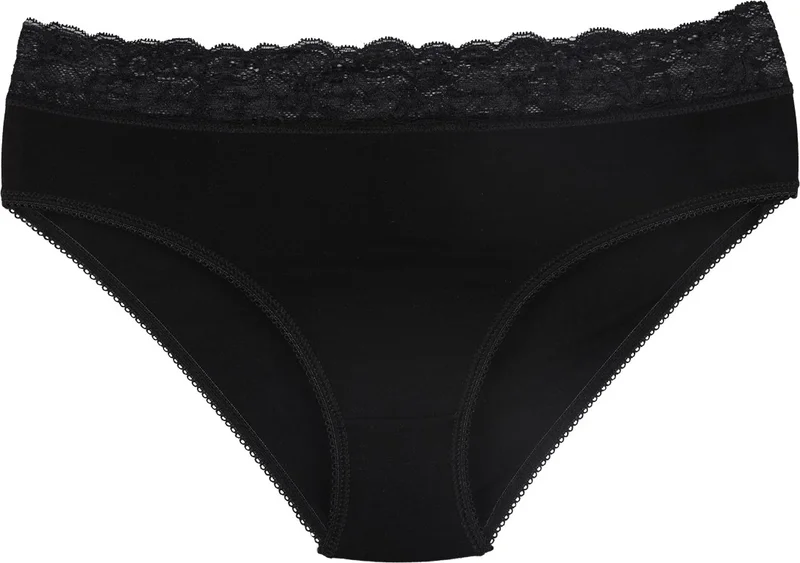 Sensu Women's Special Fabric Bamboo Waist Lace 3-Piece Panties Set - KTS1095